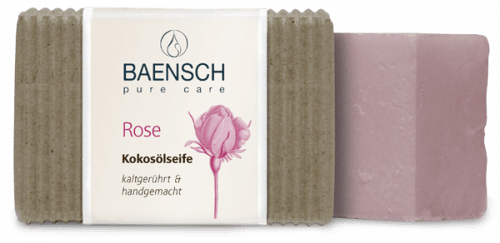 Coconut oil soap rose
