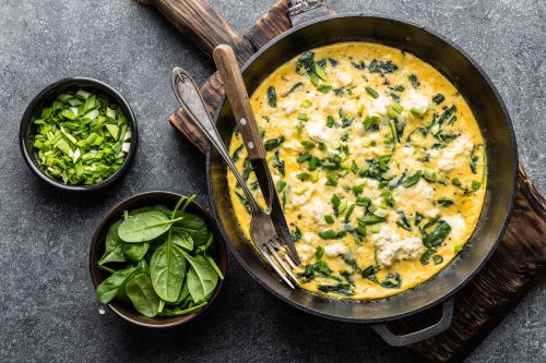 Tandoori omelet with spinach